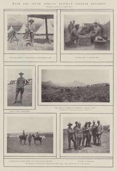 Med South African Railway Pioneer Regiment av English Photographer