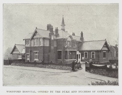 Woodford Hospital, öppnat av hertigen och hertiginnan av Connaught av English Photographer