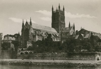 Worcester Cathedral, från sydväst av English Photographer