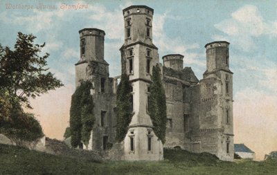 Wothorpe Towers, ruinerna av en Jacobean lodge, Cambridgeshire (foto) av English Photographer
