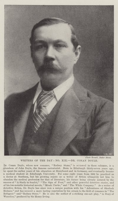 Dagens författare, Dr Conan Doyle av English Photographer