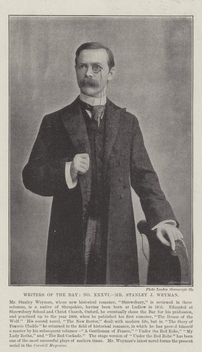 Dagens författare, Stanley J Weyman av English Photographer