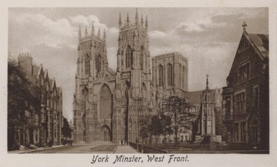 York Minster, West Front (s/v foto) av English Photographer