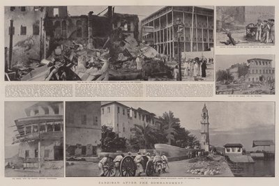 Zanzibar efter bombardementet av English Photographer