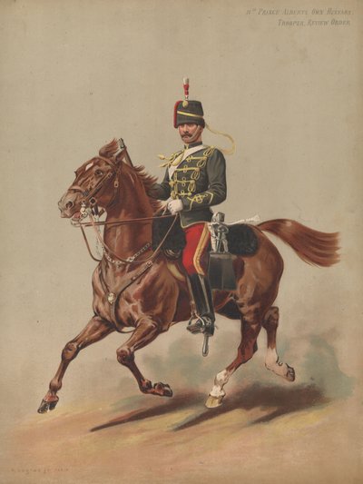 11:e Prins Alberts egna husarer, soldat, granskningsorder av English School