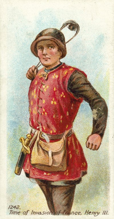 1242, tiden för invasionen av Frankrike, Henrik III av English School