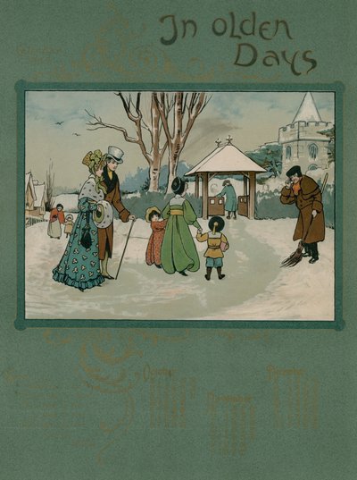 1905 kalender med vers av Alfred Austin (färglitografi,) av English School
