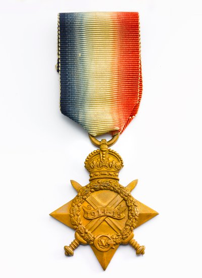 1914-15 Star, ca 1918 (brons med sidenband) av English School