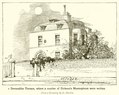 1 Devonshire Terrace, där ett antal Dickenss mästerverk skrevs av English School