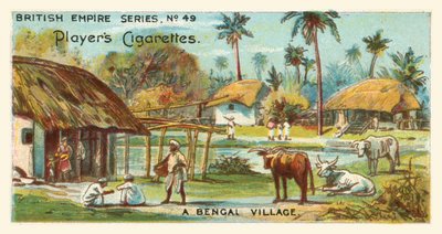 En bengalisk by (chromolitho) av English School