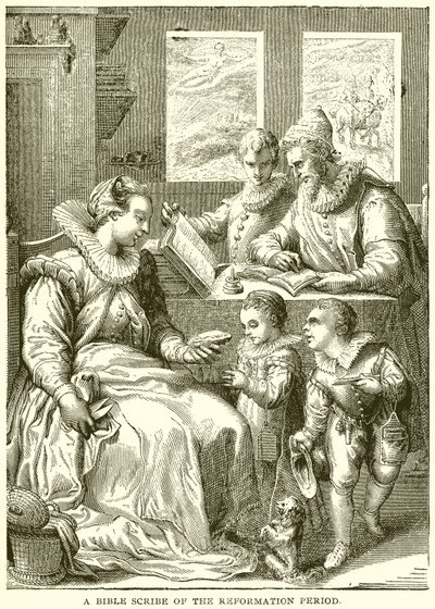 En bibelskribent från reformationstiden av English School