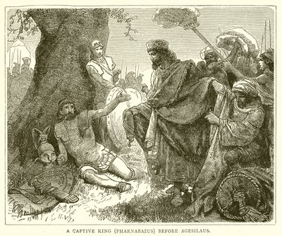 En fången konung (Pharnabazus) före Agesilaus av English School