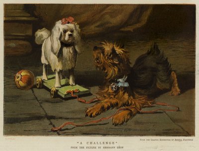 En utmaning (chromolitho) av English School