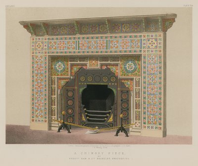 A Chimney Piece av Mrs Maw and Co, Broseley, Shropshire av English School