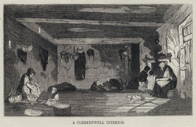 A Clerkenwell Interior (gravyr) av English School