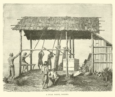 En Dyak-smedja, Borneo av English School
