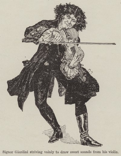 A Fiddle with One Tune, av R E Francillon (gravyr) av English School