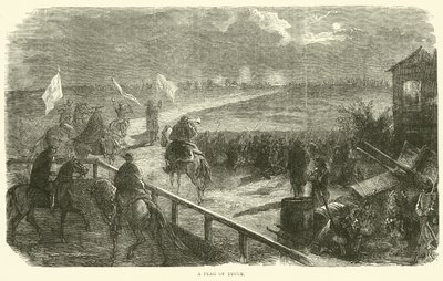 A Flag of Truce, december 1870 av English School