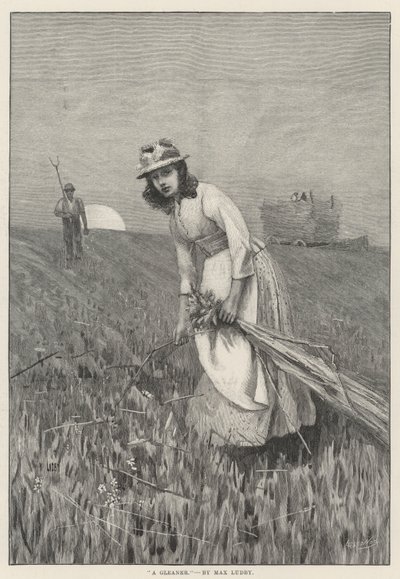 A Gleaner (gravyr) av English School
