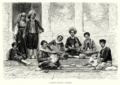 En judisk konsert: Tlemcen (gravyr) av English School