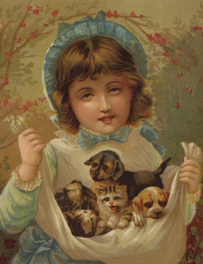 En lapp full av elakheter (chromolitho) av English School