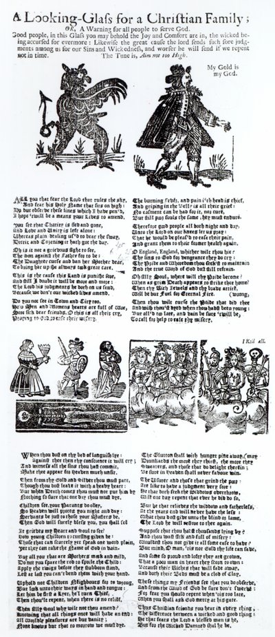 Ett blickglas för en kristen familj, c.1665 av English School
