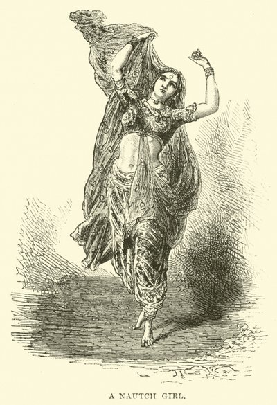 En Nautch Girl av English School