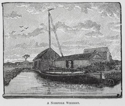 En Norfolk Wherry (gravyr) av English School