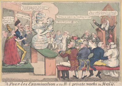 A Peerless Examination: A Peer-les Examination of the R-l Works in Italy (färgad gravyr) av English School