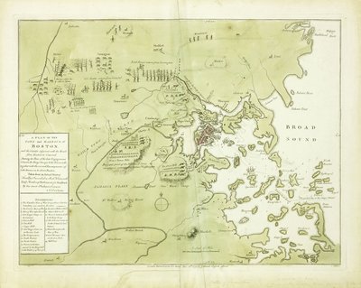 En plan för staden och hamnen i Boston och landet intill" av English School