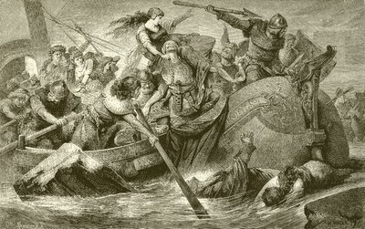 En plundringsexpedition av vikingarna av English School