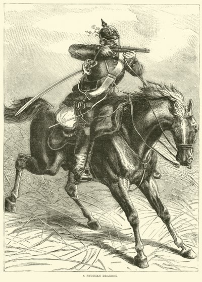 En preussisk dragon, september 1870 av English School