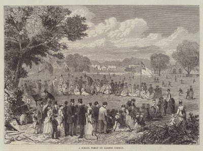 A School Treat on Barnes Common (gravyr) av English School