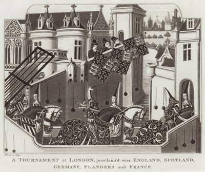 En turnering i London, utropad över England, Skottland, Tyskland, Flandern och Frankrike av English School