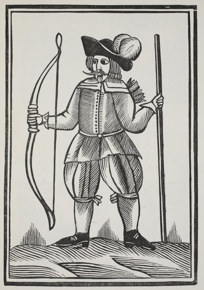 A True Tale of Robin Hood, illustration från Chap-books of the artonde århundradet av John Ashton, pub. 1882 av English School