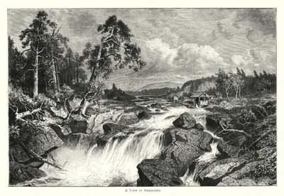 En vy i Småland (gravyr) av English School