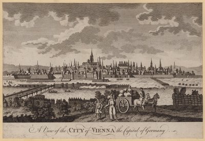 Utsikt över staden Wien, Tysklands huvudstad (gravyr) av English School