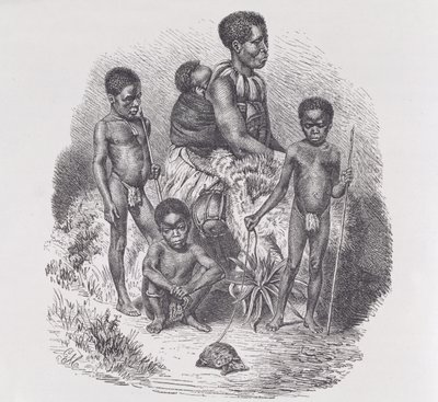En Zulu-familj, från 