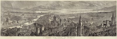 En fågelperspektiv över Dublin av English School