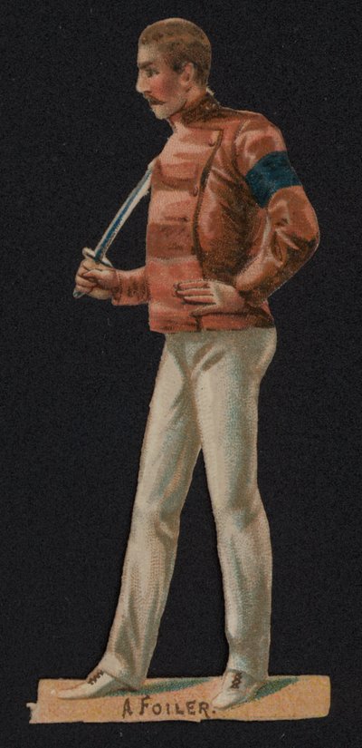 En foiler, fäktare (chromolitho) av English School