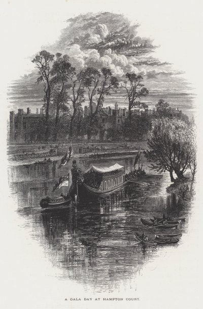 En galadag på Hampton Court, Richmond upon Thames av English School