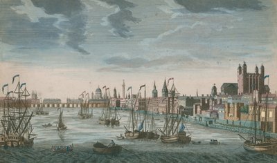 En allmän bild av segelbåtar på vattnet i Themsen av English School