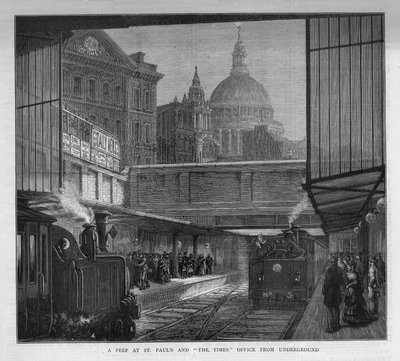 En titt på St Pauls Cathedral och The Times av English School