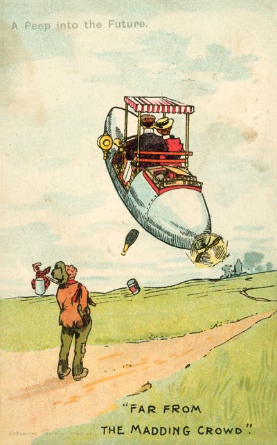 En titt in i framtiden, Far From The Madding Crowd (färg litho) av English School