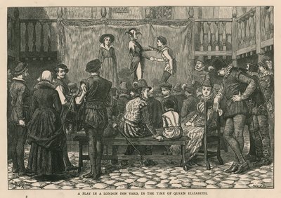 En pjäs på ett värdshus i London på drottning Elizabeths tid av English School