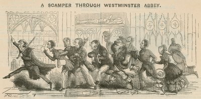 En flykt genom Westminster Abbey av English School