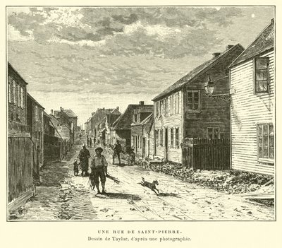 En gata i Saint-Pierre, Saint Pierre och Miquelon av English School