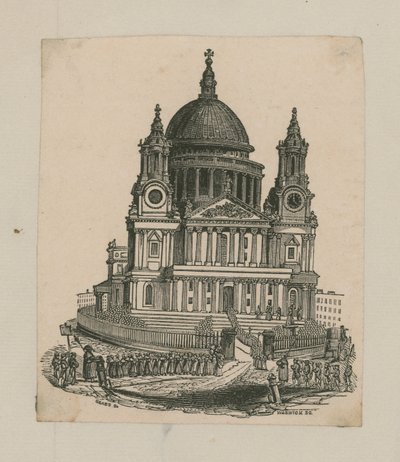 Utsikt över St Pauls Cathedral av English School