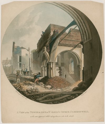 En vy av Tower and Arch of St James