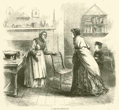 Ett kondoleansbesök (gravyr) av English School